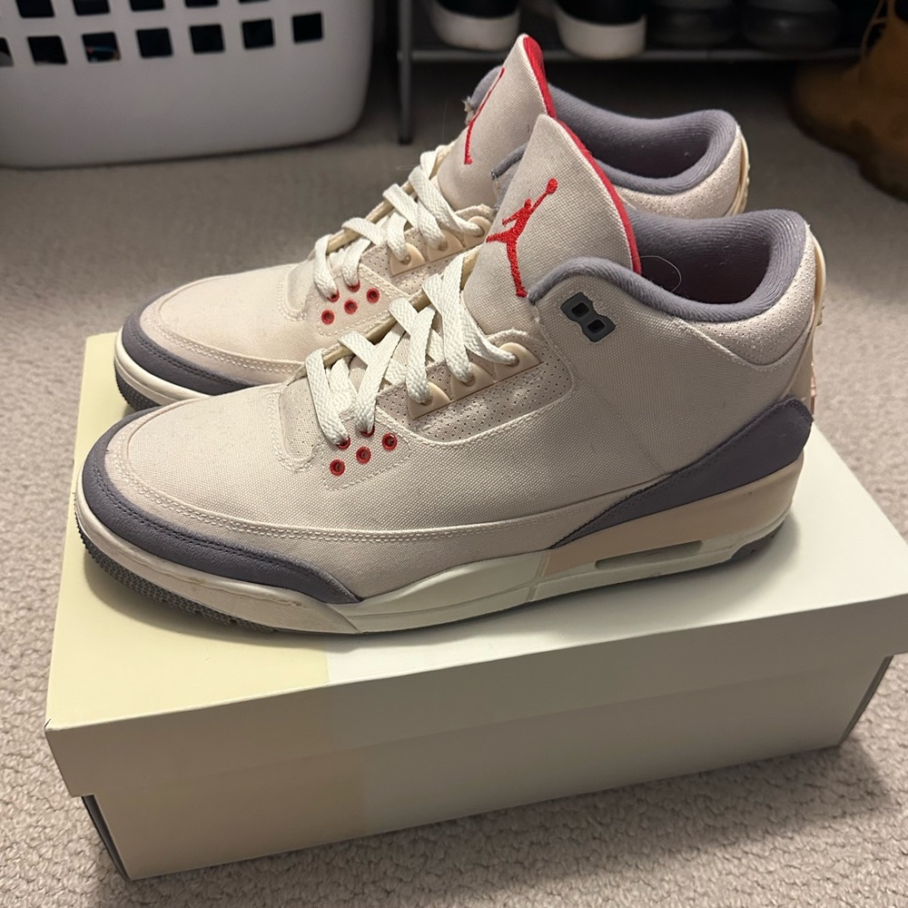 Jordan 3 ‘Muslin’ size 10.5 Like New